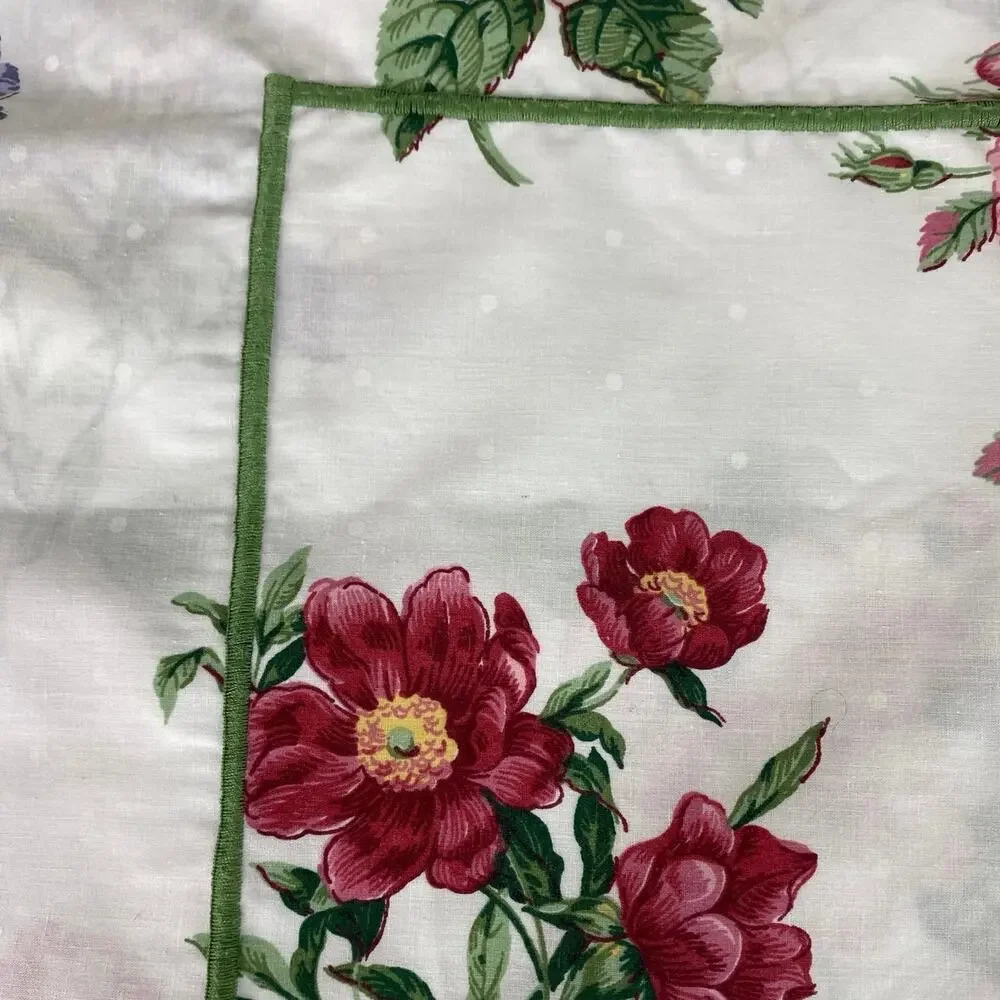 ADRIENNE VITTADINI FIELDCREST Sham King Floral Botanical 40x25 Vintage